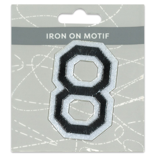 29980 Motif Iron On 75mm Black 8