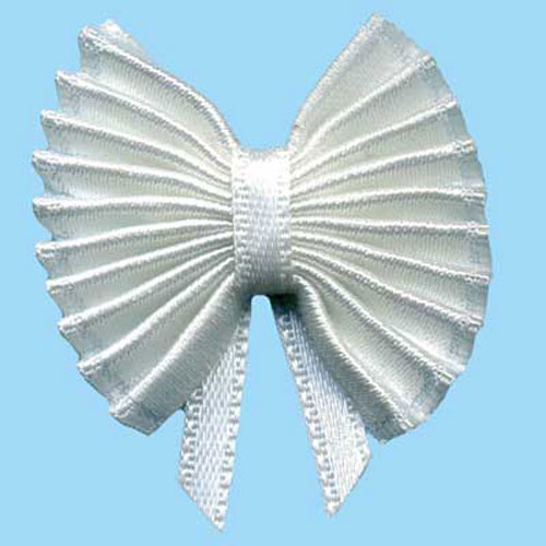 30004 Ribbon Bow 25mm Off White