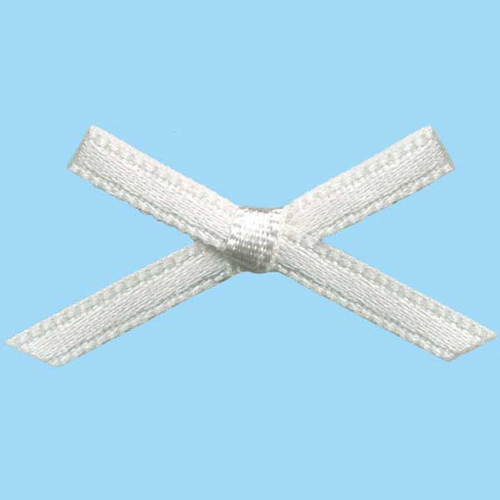 30032 Ribbon Bow 30mm Cream