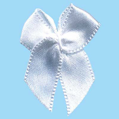 30060 Ribbon Bow 20mm White