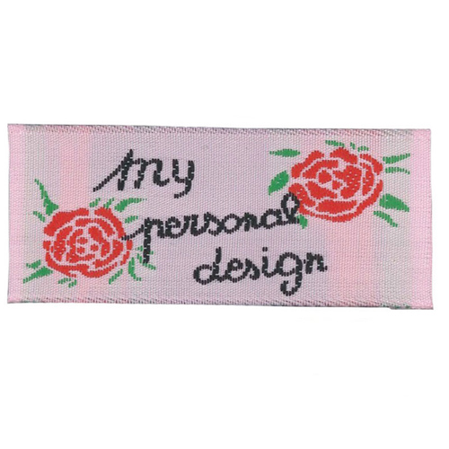 30092 Motif Sew On 60mmx25mm Pink