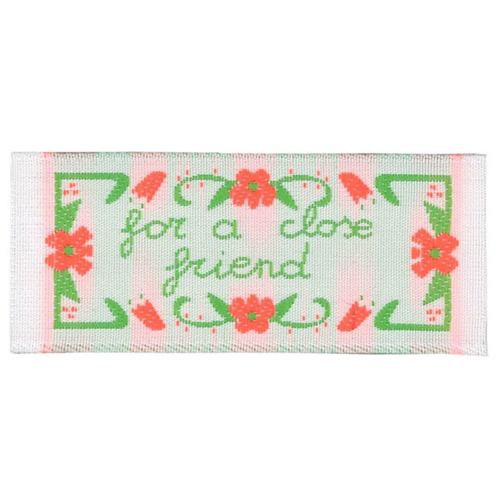 30095 Motif Sew On 60mmx25mm White Green