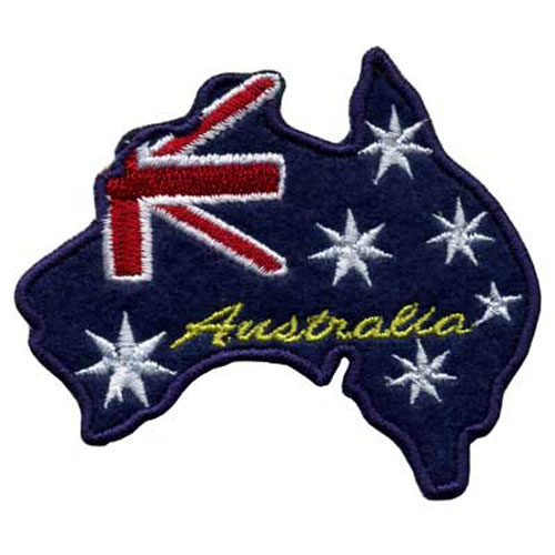 30508 Motif Iron On Australian Map