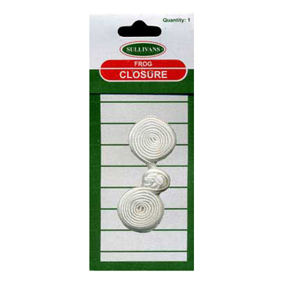 30524 Frog Closures 60x20mm White