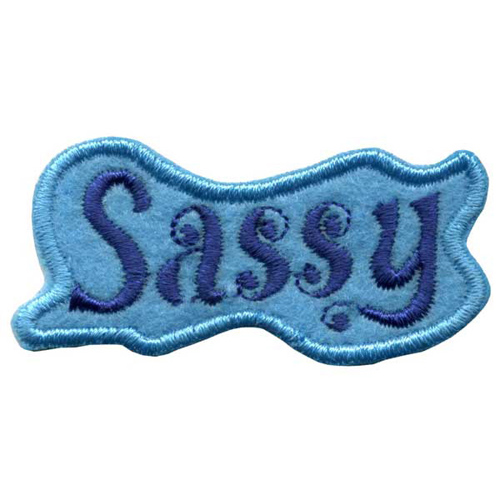30698 Iron On Motif Sassy