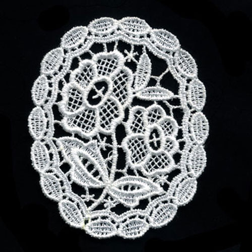 30846 Motif Sew On Guipure Lace Oval