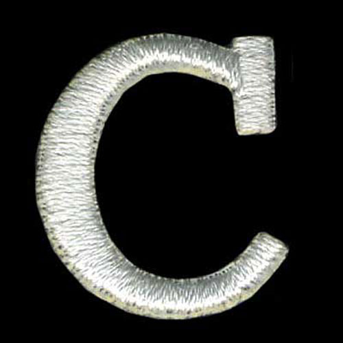 30850 Motif Iron On Letter C White
