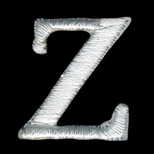30925 Motif Iron On Letter Z White