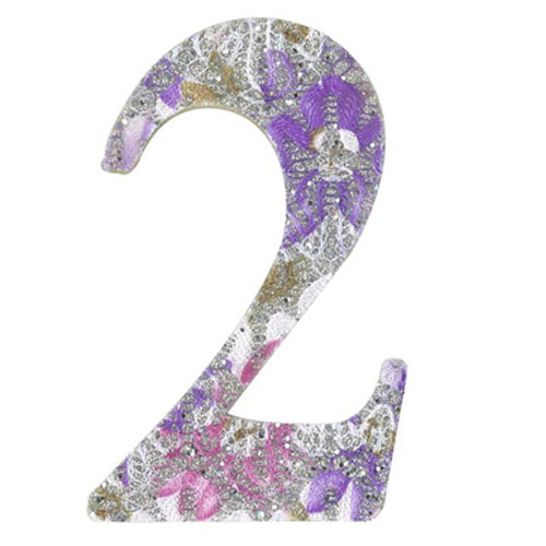 30980 Plywood 120mm Coloured Number 2