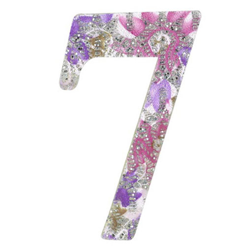 30985 Plywood 120mm Coloured Number 7