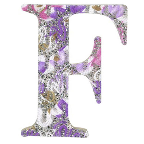 30993 Plywood 120mm Coloured Alphabet F