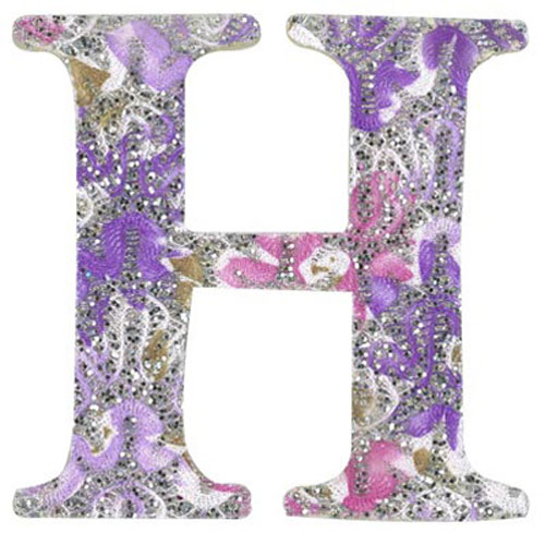 30995 Plywood 120mm Coloured Alphabet H