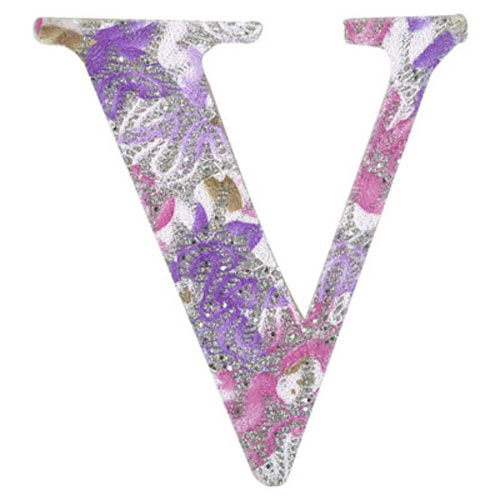 31009 Plywood 120mm Coloured Alphabet V