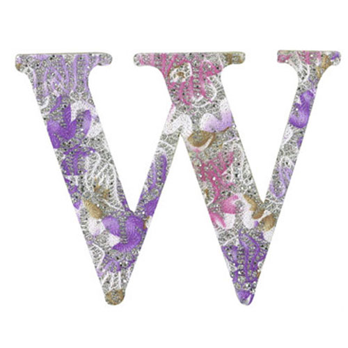 31010 Plywood 120mm Coloured Alphabet W