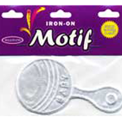 31164 Motif Iron On Baby Rattle