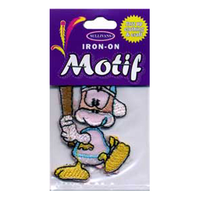 31165 Motif Iron On Baseball Duck