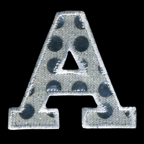 31166 Motif Iron On Sequin Letter A