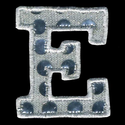 31173 Motif Iron On Sequin Letter E