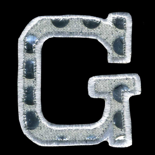 31175 Motif Iron On Sequin Letter G