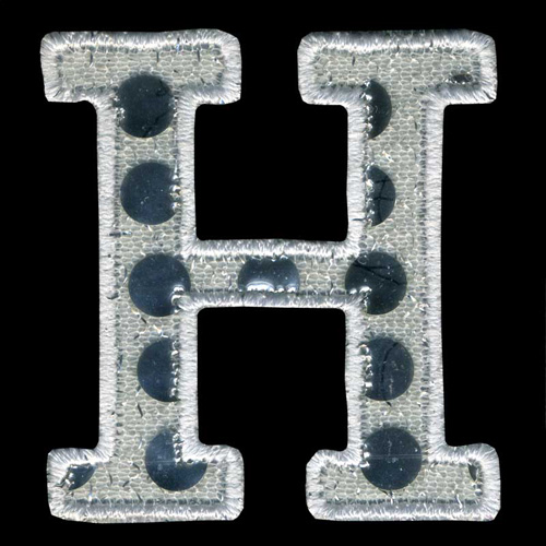 31176 Motif Iron On Sequin Letter H