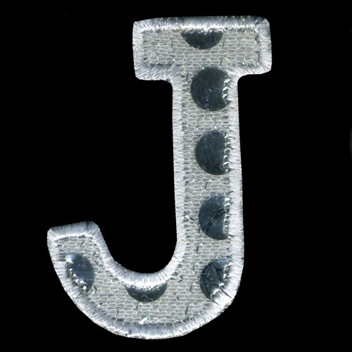 31178 Motif Iron On Sequin Letter J