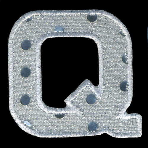 31185 Motif Iron On Sequin Letter Q