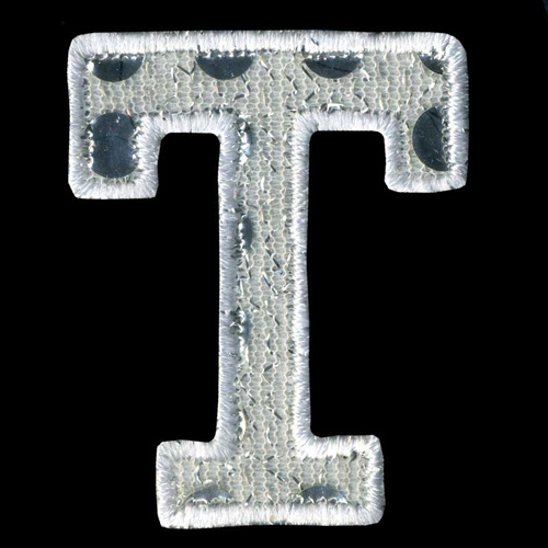 31188 Motif Iron On Sequin Letter T