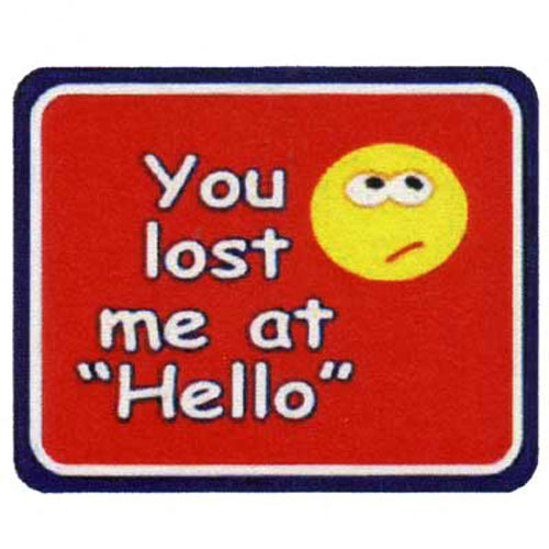 31322 Motif Iron On "you Lost Me"