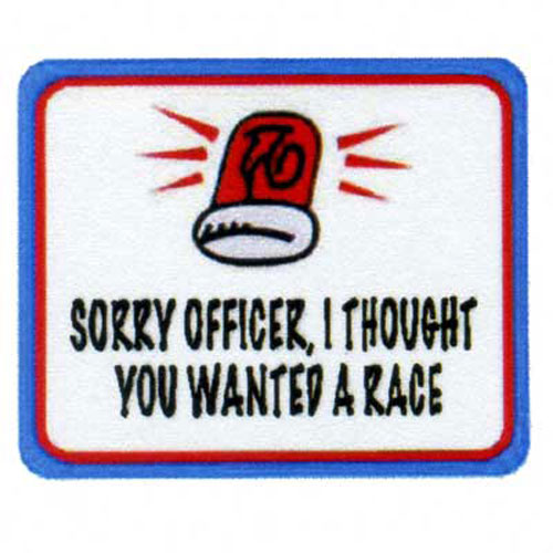31352 Patch Iron On "sorry Officer"