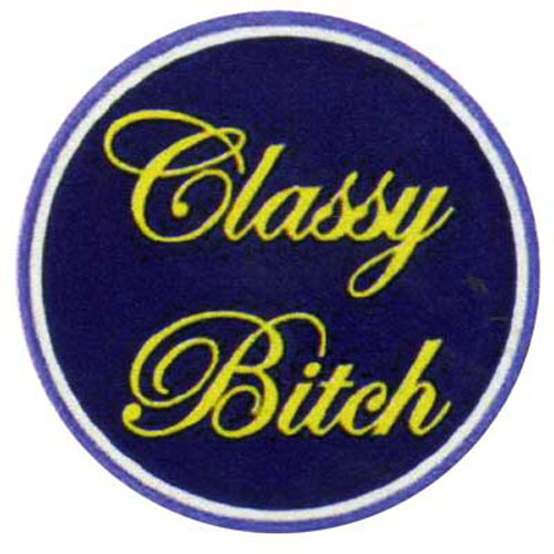 31373 Patch Iron On "classy Bitch"