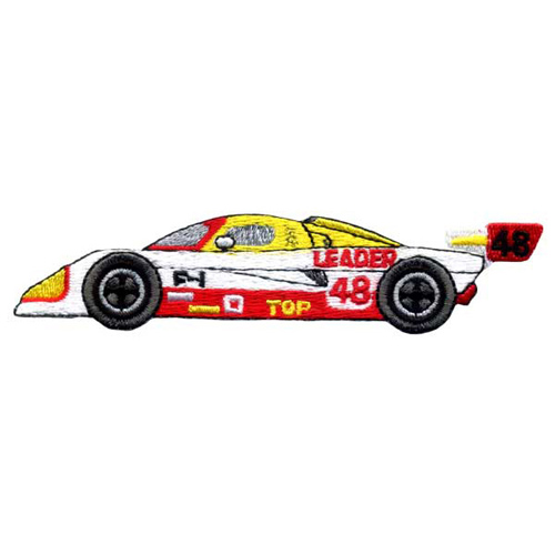 31379 Motif Iron On Racing Car
