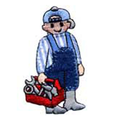31383 Motif Iron On Tool Man