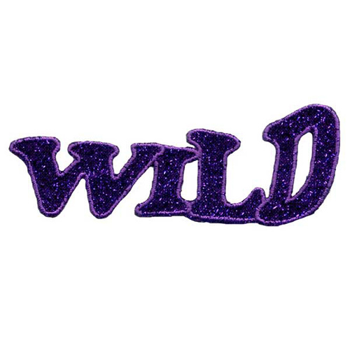 31398 Motif Iron On "wild" Purple