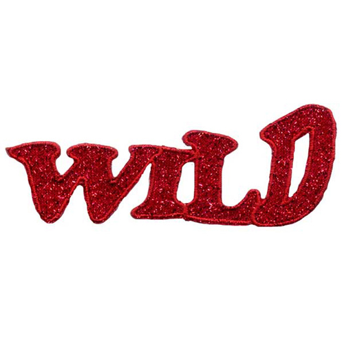 31399 Motif Iron On "wild" Red