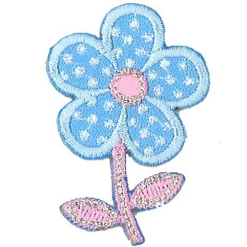 31432 Motif Iron On Daisy Blue