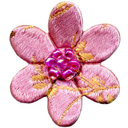 31434 Motif Iron On Flower Pink