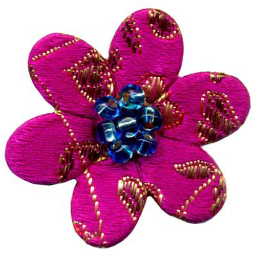 31435 Motif Iron On Flower Hot Pink