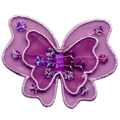 31467 Motif Iron On Butterfly Purple