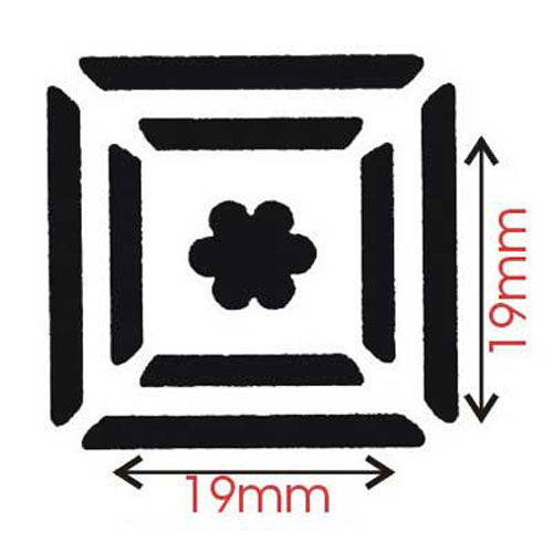 31745 Punch Lever Flower In Square
