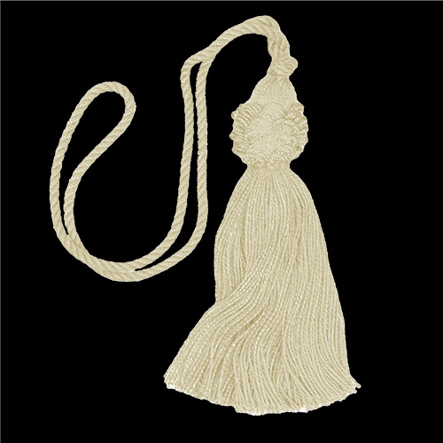 32102 Key Tassel 100mm Cream