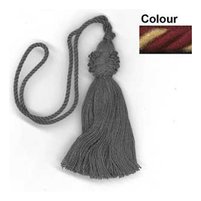 32110 Key Tassel 100mm Ginger Maroon