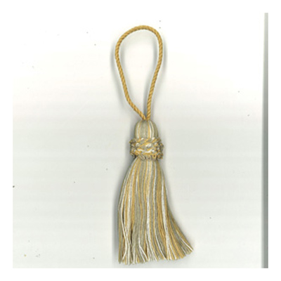 32114 Key Tassel 100mm Cream Beige Ginger