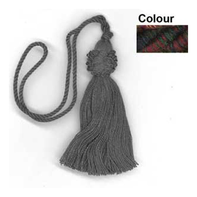 32116 Key Tassel 100mm Bottle Maroon Navy