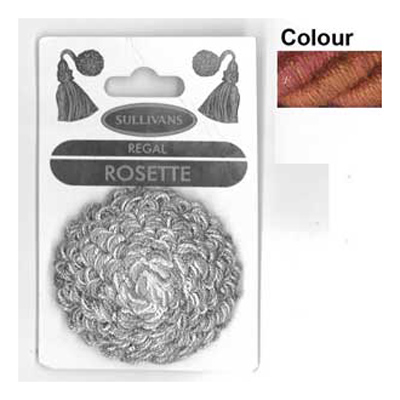 32475 Rosette 50mm Rust Brick