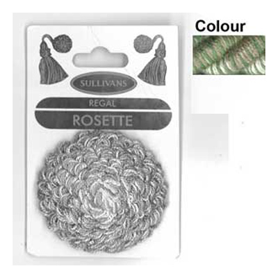 32483 Rosette 50mm Grn Beige Cream