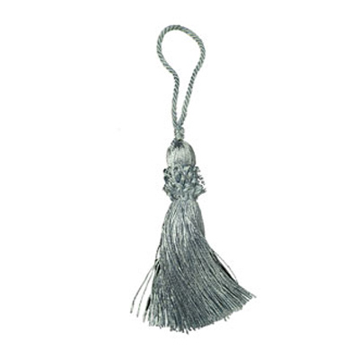 32639 Tassel 100mm Silver Grey