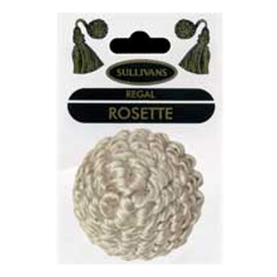 32703 Rosette 50mm French Cream