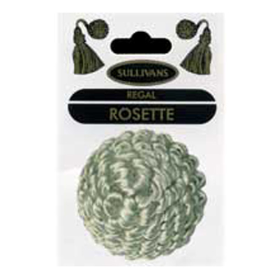 32717 Rosette 50mm Silver Grey