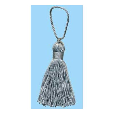 32771 Tassel 100mm Silver Grey