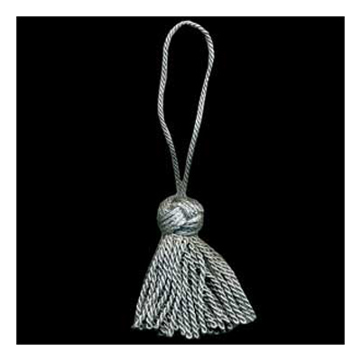 32841 Tassel 80mm Silver Grey
